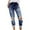 Dark Blue, variant on Women's Ripped Skinny Jeans Distressed Stretchy Denim Pants Womens Curvy High Waist Stretch Butt Lifting Skinny Colombian Jeans Light Blue XXL