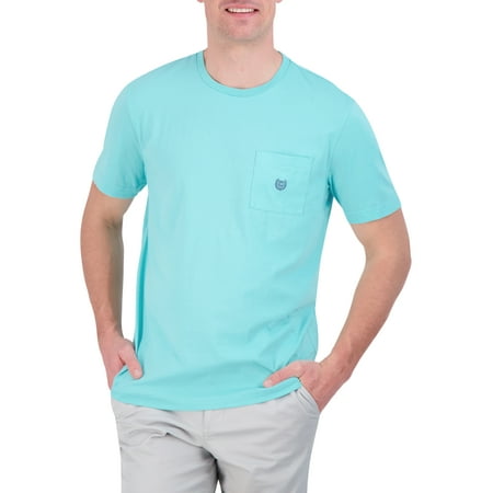 Chaps Men's Super Soft Heathered Short Sleeve Logo Pocket T-Shirt-Size XS-2X