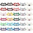 thumbnail image 3 of TAIAOJING Red Rope Flat Knot Couple Bracelet Hand Woven Valentine'S Day Bracelet Men And Women Girlfriends Butterfly Jewelry To Send Girlfriend Gifts, 3 of 8