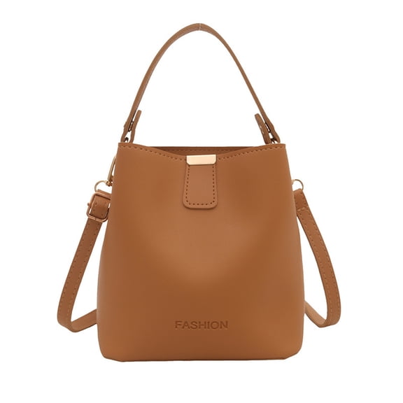 New soft-surface trendy handbag with shoulder strap and bucket design