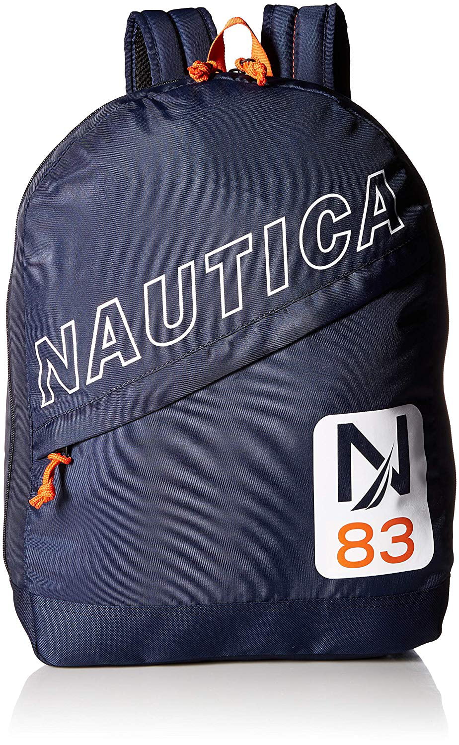 Nautica Polyester N83 Lightweight Diagonal Zip Backpack Navy