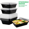thumbnail image 5 of VIVIGU Meal Prep Containers 10 Pack-24oz Plastic Food Prep Containers Reusable, Leakproof To Go Food Containers with Lids, BPA-Free, 5 of 6