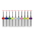 thumbnail image 2 of 10 Unids PCB Brocas, 1.1-2.0mm Micro Carburo de Tungsteno Micro Brocas Set Herramienta para placa de circuito de impresión PCB EOTVIA No, 2 of 7