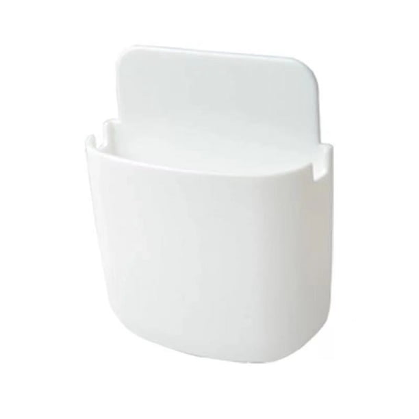 Paquete de 5 soportes para control remoto, soporte adhesivo para teléfono, soporte para pared, organizador de almacenamiento, caja de almacenamiento para carga de teléfono