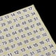 thumbnail image 5 of 15 hojas de etiquetas numeradas adhesivas redondas blancas, 2 pegatinas de números negras, accesorios de organización, 5 of 9