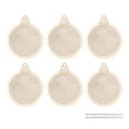 thumbnail image 3 of 6 Piezas De Rodajas De Madera BLESIY Encantos Chip Decoraciones De árbol De Navidad, 3 of 8