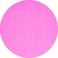 thumbnail image 1 of Ahgly Company Indoor Round Solid Pink Modern Area Rugs, 5' Round, 1 of 4