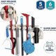 thumbnail image 2 of Mop and Broom Rack - Garage Storage System with 5 Slots, 6 Hooks - Gardening Tools for Homes, Kitche, 2 of 5