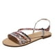 thumbnail image 2 of Sandalias planas romanas con estampado de flores de leopardo minimalistas a la moda para mujer Wmkox8yii  shjk7387, 2 of 9