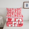 thumbnail image 5 of Manfei Vintage Christmas Snowman Full Size Comforter Sets,Merry Xmas Bedding Comforter Set,Pink Reversible,3 Pieces,1 Comforter and 2 Pillowcases, 5 of 7