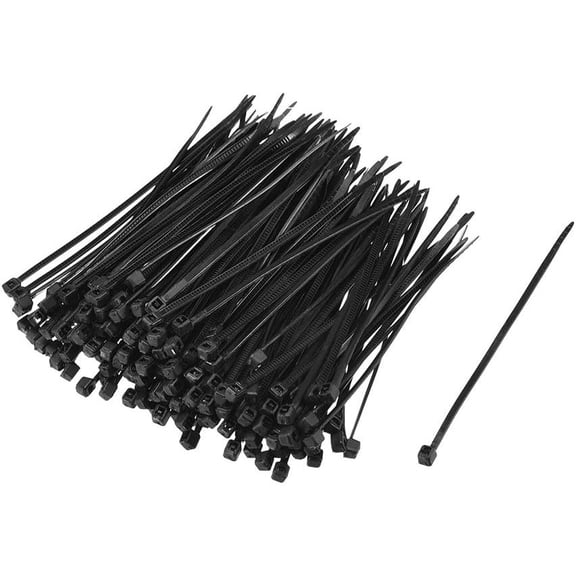 ZHZFKQ Cable Zip Ties 80Mmx1.8Mm Self-Locking Nylon Tie Wraps Black 300Pcs, Versatile Thin Zip Ties
