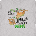 thumbnail image 4 of Inktastic Id Rather Be Hanging with my Mimi- Cute Sloths Boys or Girls Long Sleeve Toddler T-Shirt, 4 of 5
