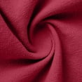 thumbnail image 4 of Womens 3/4 Sleeve Tops Round Neck Shirt Cotton Linen Button down Tunic Tops Loose Casual Breathable Tops for Summer Outdoor Wear by Gbobgt Red L, 4 of 4