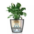 thumbnail image 4 of Lechuza USA 11" Glossy White Round Classico Planter with Water Reservoir, 4 of 6