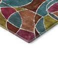 thumbnail image 3 of Addison Rugs Mayfield Premium Machine Washable Transitional Geometric Merlot Rectangle Rug, 8' x 10', 3 of 6