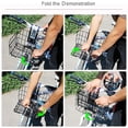 thumbnail image 4 of Cesta plegable para bicicleta Hamiledyi, elevable en la parte delantera y trasera, 4 of 6