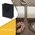 thumbnail image 4 of Billuyoard Bolsas de cartón Bolsa de regalos con asa de hilo Joyería Estilo simple Favores de fiesta Paquete de bolsa Envoltura de embalaje Almacenamiento y organización del hogar Negro, 4 of 6