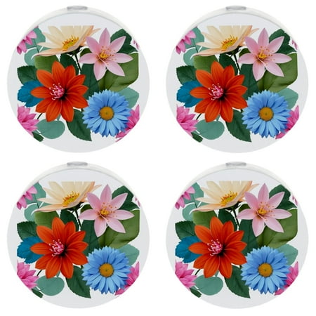 

YZUOUZY Night Light Small Lamp 4 Pack Lily Flower