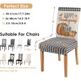 thumbnail image 3 of Thanksgiving Dining Chair Covers Set of 6, Fall Parsons Chair Slipcover Pumpkin Truck Stretch Chair Protectors Covers, Washable Kitchen Chair Seat Covers for Dining Chairs Autumn Holiday Decor Gifts, 3 of 6