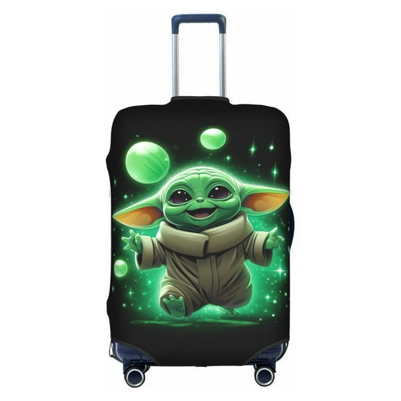 Double-sided Printed Luggage Cover Baby Yoda Travel Suitcase Protector Baggage Covers Large