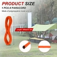 thumbnail image 2 of Uxcell 1/4 Inch 90 Feet Polypropylene Rope,Solid Braided Utility Rope for Camping,Flag Pole,Clothesline,Outdoor,Orange, 2 of 6