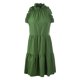 thumbnail image 5 of Mini vestido de mujer con volantes y cuello redondo sin mangas con lunares vestido de túnica plisada Abanopi Verde oscuro/Medio, 5 of 7