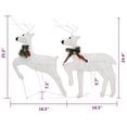 thumbnail image 5 of Garden 4pc Outdoor Christmas Decoration, 80 Cool White LEDs, 5 of 9