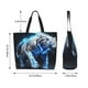 thumbnail image 5 of Fotbe Futuristic Blue Light White Tiger Bolsa Tote Estética de Lona con Estampado para Mujer - Bolsa Reutilizable de Hombro Casual para Vacaciones, Compras, Trabajo y Gimnasio, 5 of 8
