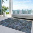 thumbnail image 6 of Addison Rugs Chantille Indoor/Outdoor Traditional Global Teal Washable Rectangle Rug, 10' x 14', 6 of 6
