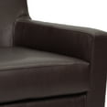 thumbnail image 4 of Fox Hill Trading Emma Arm Chair, Walnut Faux Leather, 4 of 6