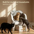 thumbnail image 4 of PetPivot AutoScooper 12 Lite Open Top Self Cleaning Cat Litter Box, Automatic Litter Box with 7 Pairs of Safety Sensors, Anti-Pinch Protection, Easy Access Step for Senior Cats SummerVibes petlovers, 4 of 9