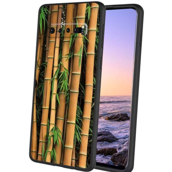 Bamboo-Tree-38 Phone Case, Degined for Samsung Galaxy S10+ Plus Case Men Women, Flexible Silicone Shockproof Case for Samsung Galaxy S10+ Plus