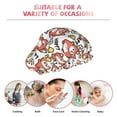 thumbnail image 6 of Kdxio Happy Foxy Faces Print Shower Cap for Women,Elastic and Reusable,Double Waterproof Layers Bathing Hat, 6 of 6