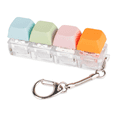 thumbnail image 1 of Keyboard Fidget Toy, Fidget Keychain of 4 Colors Keyboard Clicker, Silent Fidget Toy for Library, Study Room, 1 of 6