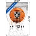 thumbnail image 3 of NBA Brooklyn Nets - Drip Basketball 21 Wall Poster with Pushpins, 14.725" x 22.375", 3 of 3