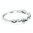 thumbnail image 2 of Vines Band Oxidized Ring Solid 925 Sterling Silver Size 5, 2 of 6