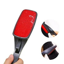 Self-Cleaning Lint Roller for Pet Hair – Reusable Magic Brush with Base, Portable Fluff Remover for Furniture, Clothes, Car, Bedding (Black)‌