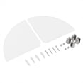 thumbnail image 1 of LHCER Radial Shelf, Wall Rack,2 Pcs Acrylic Radial Corner Shelf Wall Mounted Floating Shelves Home Decor, 1 of 8