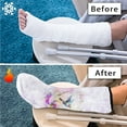 thumbnail image 7 of COEQINE Hummingbird Flower Leg Cast Cover Size L Breathable Leg Cast Protector Outdoor Leg Protection Cover Stylish Cast Socks Cover Reusable Cast Covers for Shower Leg, 7 of 7
