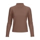 thumbnail image 2 of Camiseta de manga larga con cuello alto para mujer, sin costuras, elástica, de cuello alto, ajustada y capa base (café, M), 2 of 8