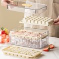 thumbnail image 3 of Sunjoy Tech Ice Tray with Lid Bin for Freezer Ice Cube Mold Spill-Resistant Easy Release Ice Molds for Whiskey Cocktail Tea Coffee Seal Ice Cube Maker, 3 of 8