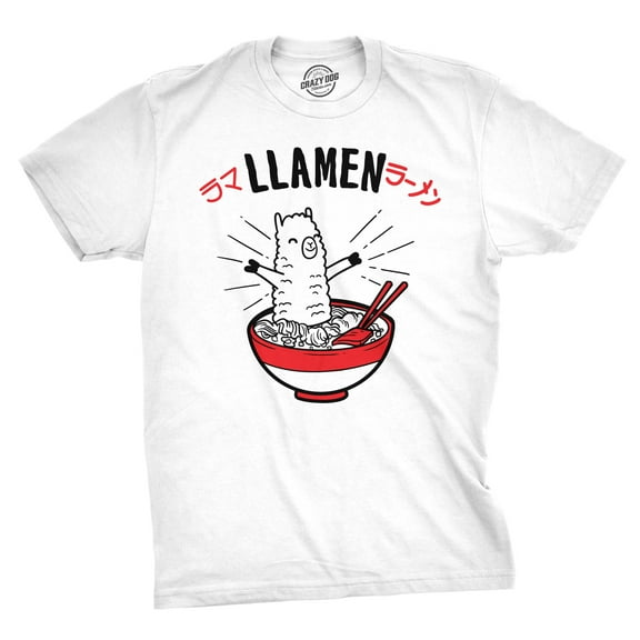 Mens Llamen Funny Llama T Shirt Hilarious Gift for Foodie Hilarious Sayings Graphic Tees