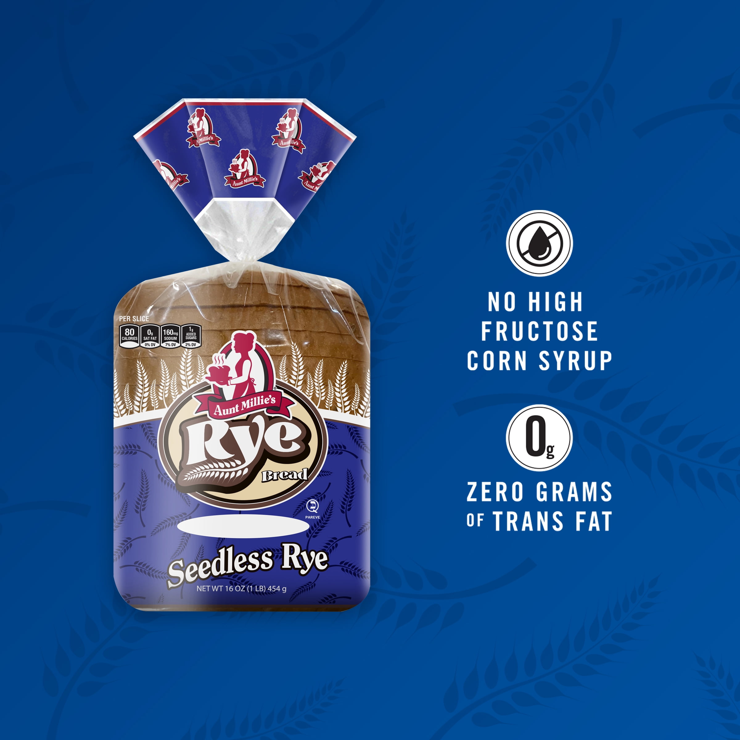 Aunt Millie's Seedless Rye Bread, 16 oz.