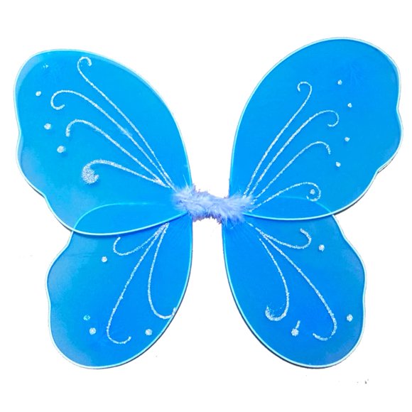 Fairy Girls Wings NENMATTE para niños y mujeres, color azul
