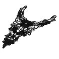 thumbnail image 2 of Bordado De Flores Collar De Cuello Adorno Recorte Negro Apliques Macarena Bordado Collar Escotado, 2 of 8