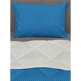 thumbnail image 3 of Polka Dots Comforter & Sham Bedding Set, Classical Polka Dots Pattern Modern Style Navy Boys Theme Retro Print, 3 pcs Duvet Set Microfiber Filling Quilt, 5 Sizes, Blue White, by Ambesonne, 3 of 4