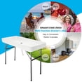 thumbnail image 4 of Ktaxon 4Ft Ice Cooler Table, Foldable Party Ice Table with Removable Skirt & Drain, Use for Picnic Party Weedding, White, 4 of 7