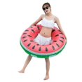 thumbnail image 2 of 120CM Watermelon Inflatable Pool Float Circle Ring Giant Swimming Float Air Mattress, 2 of 5
