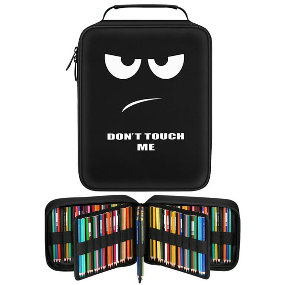 FINPAC Dont Touch Me Oxford fabric Pencil Case, Multicolor