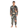thumbnail image 3 of FORMRS Onesies Pajama for Adults Unisex Hoodie Winter Jumpsuit One Piece Sleepwear, Sizes S-2XL, Gray Dinosaur, 3 of 7
